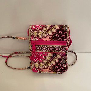 Vera Bradley Very Berry Paisley Mini Crossbody Bag Hipster Retired